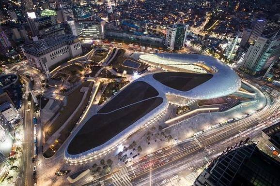 하늘에서 내려다본 DDP 전경. /서울디자인재단 제공