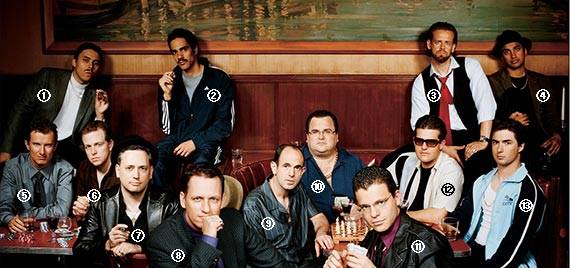 ① 자베드 카림(유튜브 공동창업, Y벤처스 파트너) ② 제레미 스토플먼 (옐프 공동창업) ③ 앤드루 매 코맥 (발라벤처스 파트너) ④ 프레말 샤 (키바 회장) ⑤ 루크 노섹 (파운더스펀드 공동창업) ⑥ 켄 하워리 (파운더스펀드 공동창업) ⑦ 데이비드 삭스 (제네피츠·야머 CEO) ⑧ 피터 틸 (팰런티어 테크놀로지·클래리엄캐피털 회장) ⑨ 키스 라보이스 (코슬라벤처스 파트너) ⑩ 리드 호프먼 (링크트인 창업자) ⑪ 맥스 레브친 (어펌 CEO) ⑫ 로엘로프 보사 (세콰이어캐피털 파트너) ⑬ 러셀 시몬스 (옐프 공동창업)