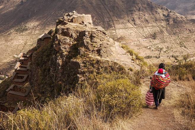 작은 마추픽추라고 불리는 피삭의 유적지. 노동효 제공