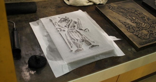 탁본용 화선지.