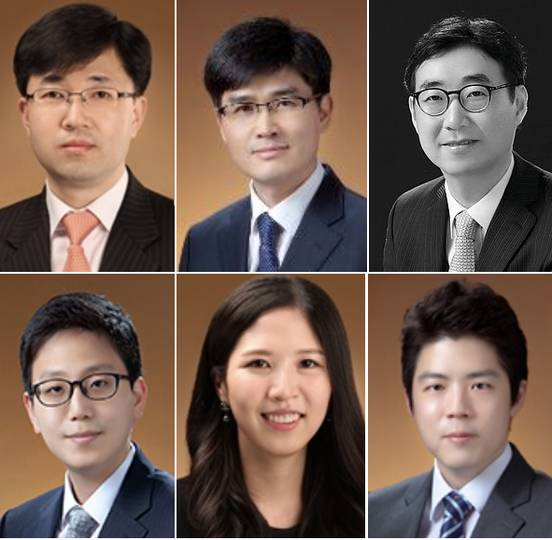 김앤장 윤인성(상단 단왼쪽부터)·양대권·서정(현 창의법률사무소) 변호사, 조범곤(하단 왼쪽부터)· 김재경·윤준식 변호사/김앤장, 창의 법률사무소 홈페이지 캡쳐