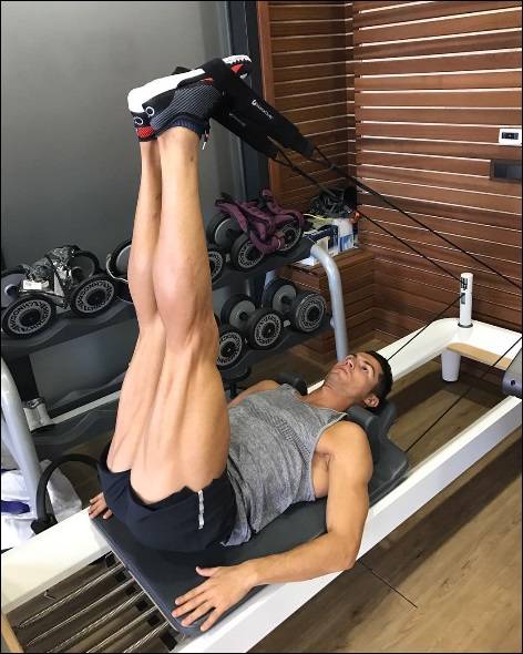 호날두 하체 운동법. ⓒ호날두 인스타그램