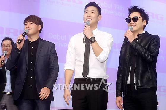 (왼쪽부터) NRG 멤버 노유민, 천명훈, 이성진 /사진=홍봉진 기자