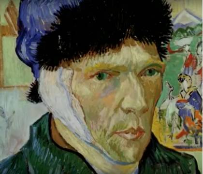 빈센트 반 고흐의 자화상(사진=BBC 동영상 캡처)