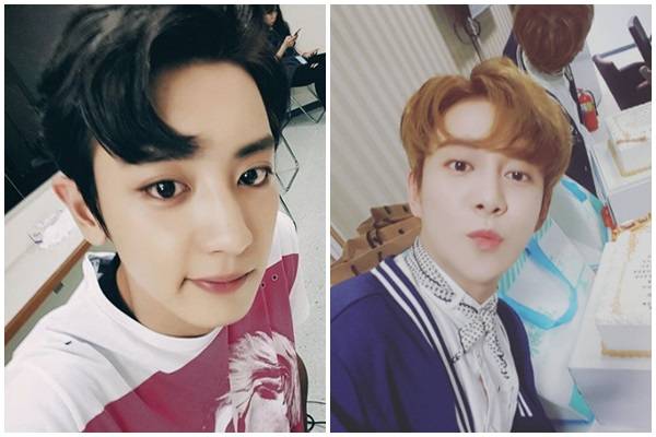 찬열(왼쪽)과 박경이 쉼표머리를 선보였다. ⓒ MK스타일 / 찬열, 박경 인스타그램