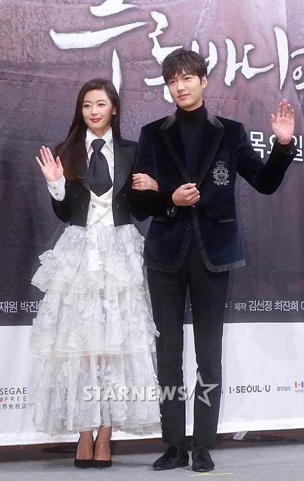 배우 전지현(왼쪽)과 이민호/사진=홍봉진 기자