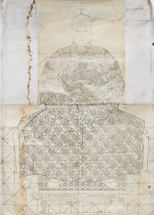 이당 김은호가 그린 세조 어진 초본(1928). 서울옥션블루 제공