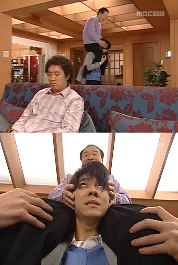 <거침없이 하이킥> 최민용, 이순재, 정준하. 사진 MBC 화면 갈무리