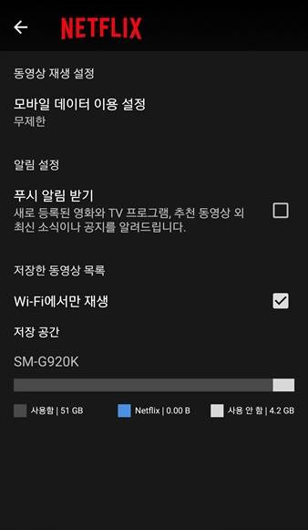 넷플릭스 영상 저장 서비스