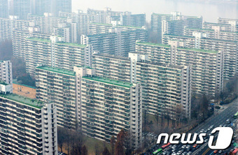 송파구 잠실 아파트 단지의 모습© News1