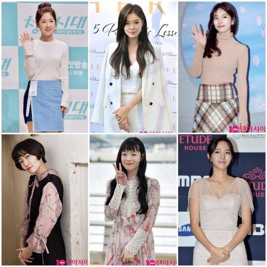 박혜수(왼쪽 위부터 시계방향으로), 이선빈, 수지, 채수빈, 설리, 심은경 / 사진=조준원 기자 wizard333@