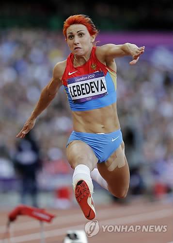 2008년 베이징올림픽에서 딴 메달 두 개를 박탈당한 타티야나 레베데바. [AP=연합뉴스 자료사진]