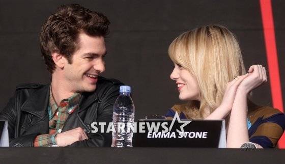 앤드류 가필드, 엠마 스톤 / 사진=스타뉴스