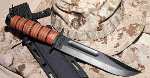 미 해병대용 특수작전용 칼 Ka-Bar [사진=핀터레스트]