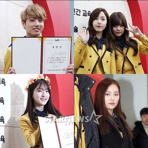 (왼쪽 위부터 시계방향) 방탄소년단 정국, 여자친구 신비, 엄지, 씨엘씨 장예은, 우주소녀 은서 /사진=김창현 기자