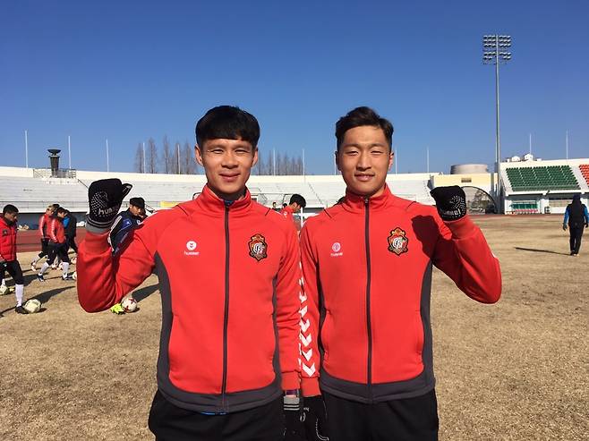 ▲ 배기종(왼쪽), 최영준 ⓒ경남 FC