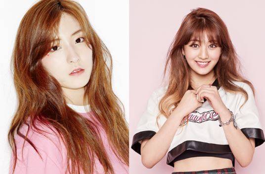 우주소녀 은서(왼쪽), 트와이스 지효. 스타쉽 엔터테인먼트, JYP 엔터테인먼트 제공