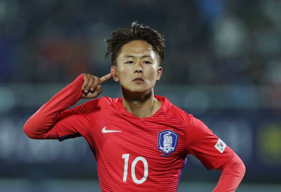 20세 이하 축구대표팀 공격수 이승우. 양광삼 기자