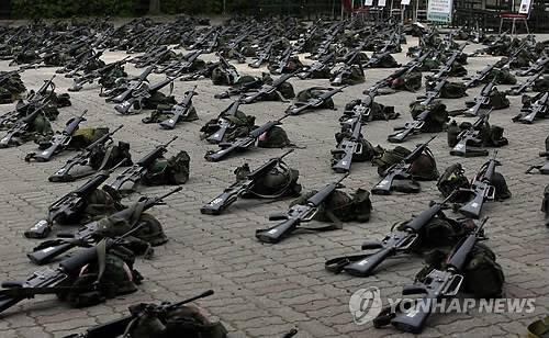 예비군훈련장 모습 [연합뉴스 자료사진]