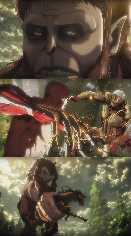 진격의 거인 2기. 예고 영상 캡처