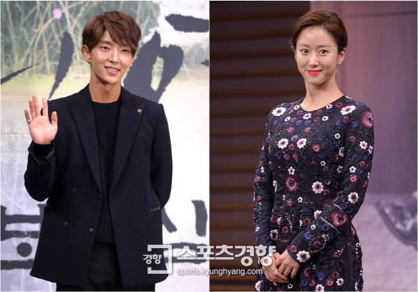 배우 이준기와 전혜빈, 사진 경향DB