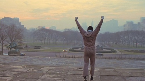 영화 록키에서 스테디캠을 이용해 촬영한 장면