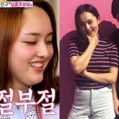 SBS '아빠는 부탁해' 출연 당시 통통했던 조윤경(왼쪽)과 현재 조윤경 [사진 SBS 방송 캡처, 조윤경 인스타그램]