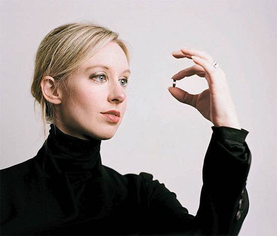 테라노스’의 창업자 엘리자베스 홈스. 테라노스는 환자 손가락에서 채취한 몇 방울의 혈액만으로 240종류의 질환을 검사할 수 있는 기술을 선보였으나 허위로 밝혀져 충격을 줬다. [중앙포토]