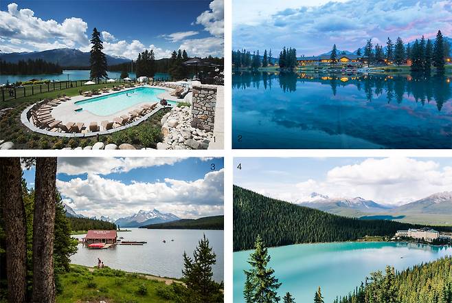캐나다 로키의 대표적 관광지들. / 1·2 페어먼트 재스퍼 파크 랏지.