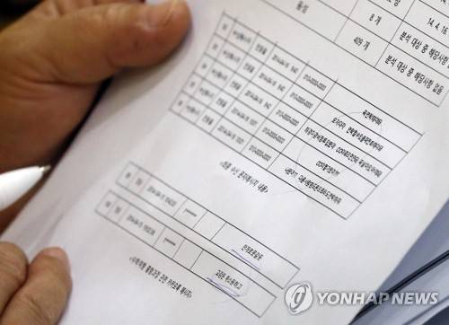 (목포=연합뉴스) 신준희 기자 = 26일 공개된 세월호 휴대전화 디지털 포렌식 보고서에 "교감은 취소 원하고"라는 카카오톡 메시지가 담겨있다.