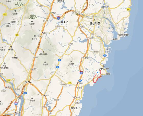 신고리 5,6호기 건설부지 [사진 네이버지도]