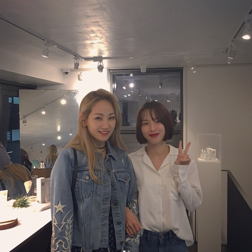 원더걸스 출신 예은(왼쪽)과 김수미씨 [사진 김수미 인스타그램]