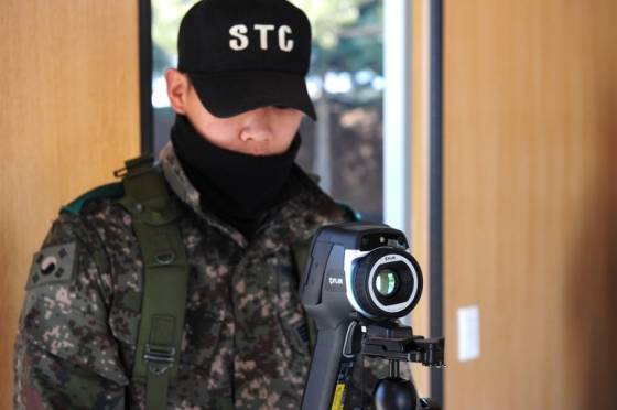 예비군훈련장에 설치된 열화상카메라 /사진=국방부