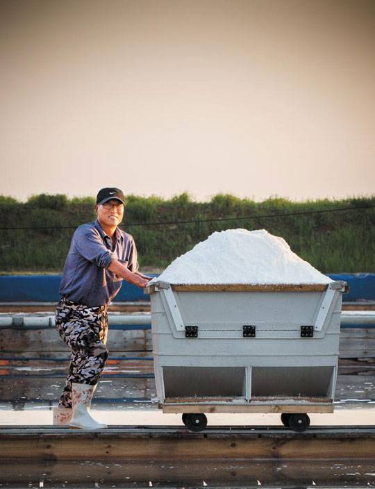 ‘시시한 영웅’강경환. 두 손 없이 만든 소금을 세상에 나눠준다.
