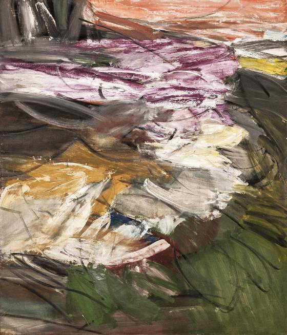 김보현의 작품 '무제'. Untitled, 1959-1965, oil on cotton, 183 x 213 cm. ⓒThe Sylvia Wald & Po Kim Foundation, USA. 사진=실비아 왈드&포 김 재단