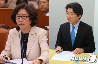 박명진 전 예술위원장과 김세훈 전 영진위원장. © News1