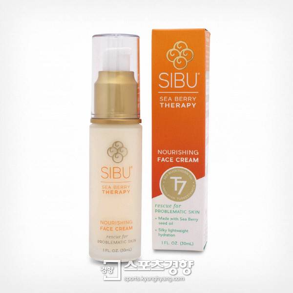 비타민나무 오일과 다양한 영양성분을 함유한 SIBU 페이스 크림. SIBU 페이스 크림은 비타민나무 오일, 오렌지 오일, 쉐어버터, 코코넛 오일, 아보카도 오일, 알로에 잎 주스 등 식물성 천연성분들을 함유하고 있어 뛰어난 보습효과를 가지고 있다.