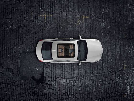 차체 상단에서 내려다본 캐딜락 CT6. [사진 캐딜락]