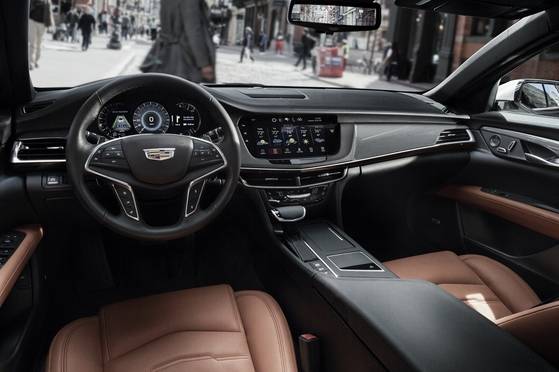 캐딜락 CT6 내부 인테리어. [사진 캐딜락]
