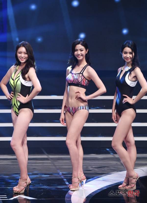 2017 미스코리아 진 서재원(가운데). 사진=이혜영 기자 lhy@hankooki.com