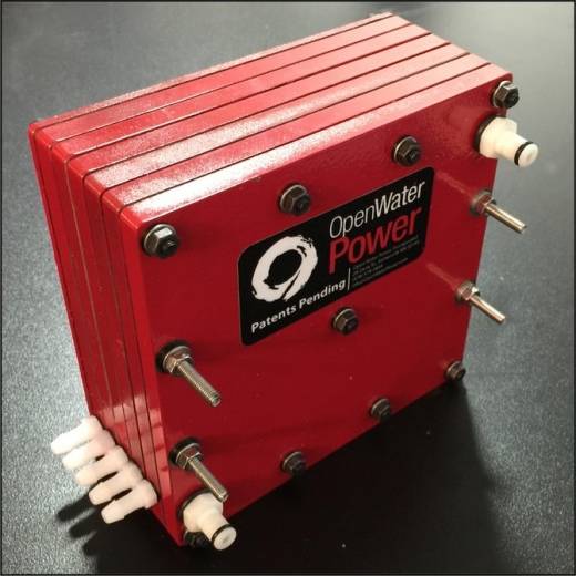 오픈 워터 파워의 해수 배터리. Credit: Open Water Power