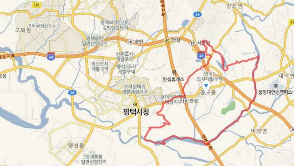 경기도 안성시 공도읍. /네이버지도