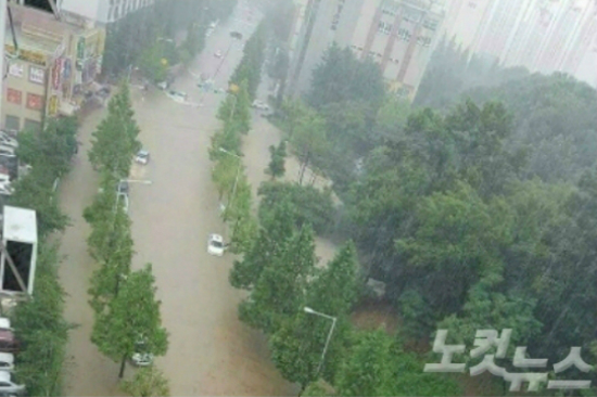 지난 16일 폭우로 피해를 입은 청주 지역. (사진=자료사진)