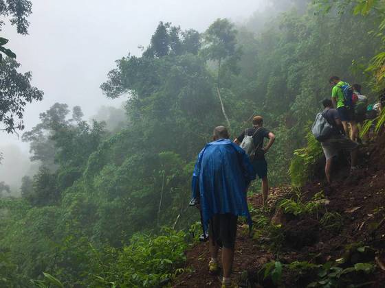 끝내 쏟아지고야 만 빗줄기.