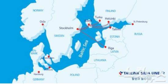 UTS 홈페이지는 북유럽 크루즈 노선을 한눈에 볼 수 있게 정리해뒀다. (사진=UTS홈페이지 캡쳐)