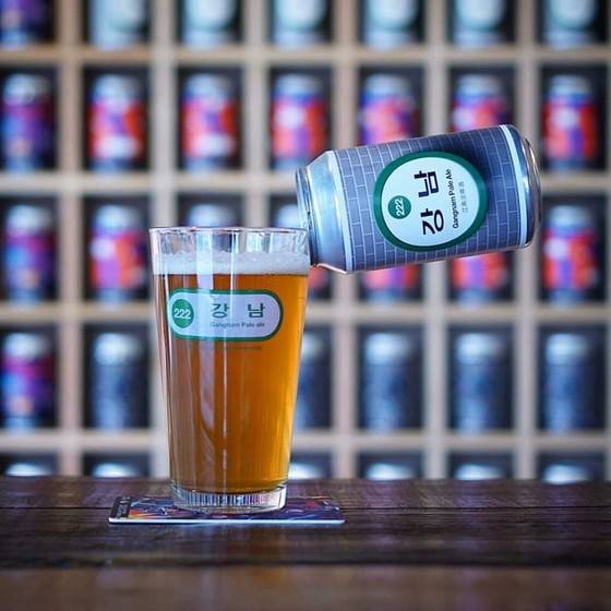 크래프트브로스 탭하우스 강남점 오픈을 기념해 만든 강남페일에일. [사진 크래프트브로스]
