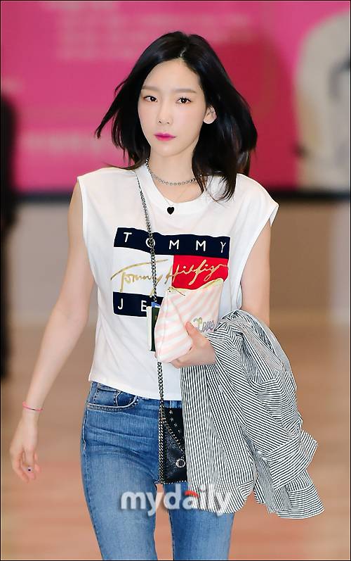 ▲ 소녀시대 태연 '시크하게 공항 등장'