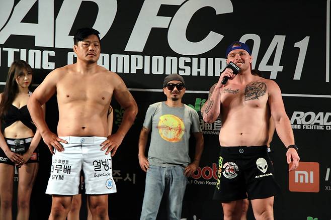 ▲ 최무배와 제이크 휸은 13일 로드 FC 41에서 무제한급으로 맞붙는다.