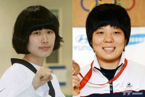 임수정 선수(왼쪽)와 정경미 선수 (자료사진)