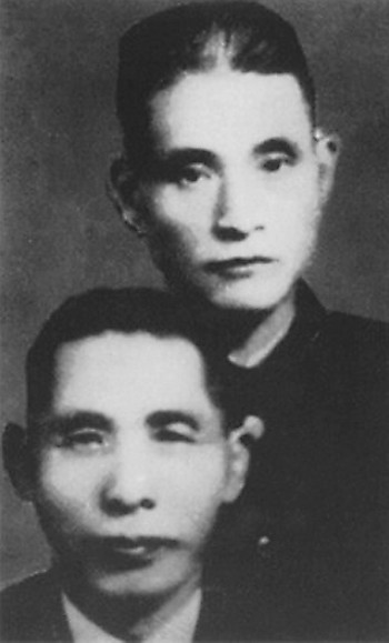 김홍일(오른쪽 위)과 백범 김구. 국가보훈처 제공
